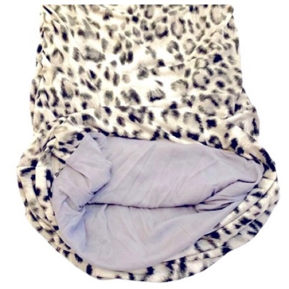 INC International Concepts Black White & Gray Snow Leopard Print Dress, Size M - Picture 5 of 12